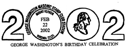 GW Birthday Postmark Cancellation at Mt. Vernon, VA